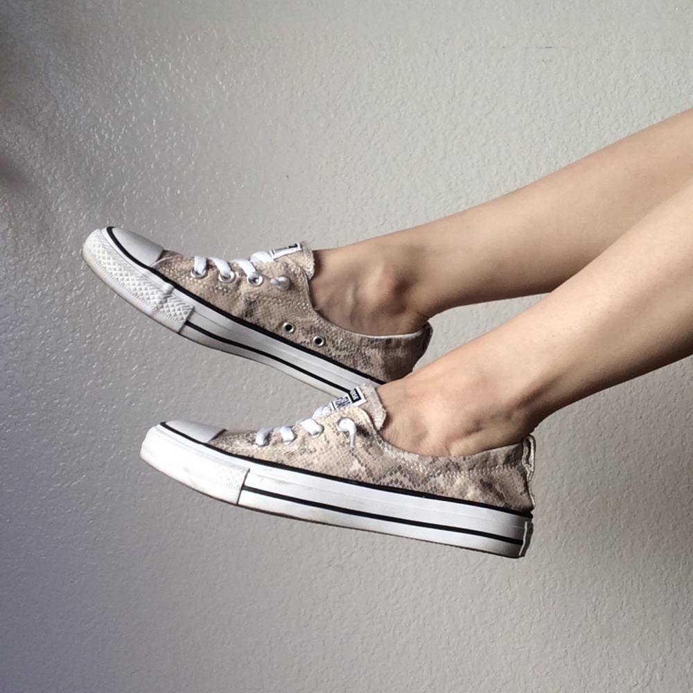 Women’s Snake Print Slip-On Converse Sneakers